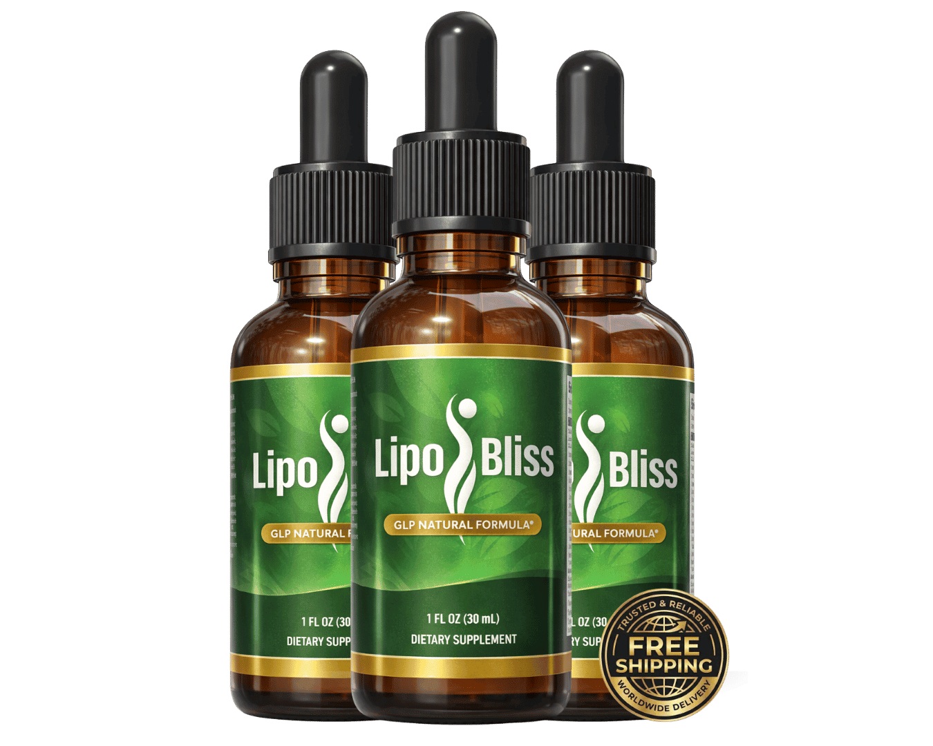 LipoBliss 3 bottles — 90-day supply