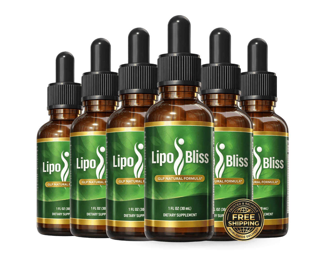 LipoBliss 6 bottles — 180-day supply